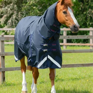 Buster Storm 90g Combo Turnout Rug with Classic Neck Navy