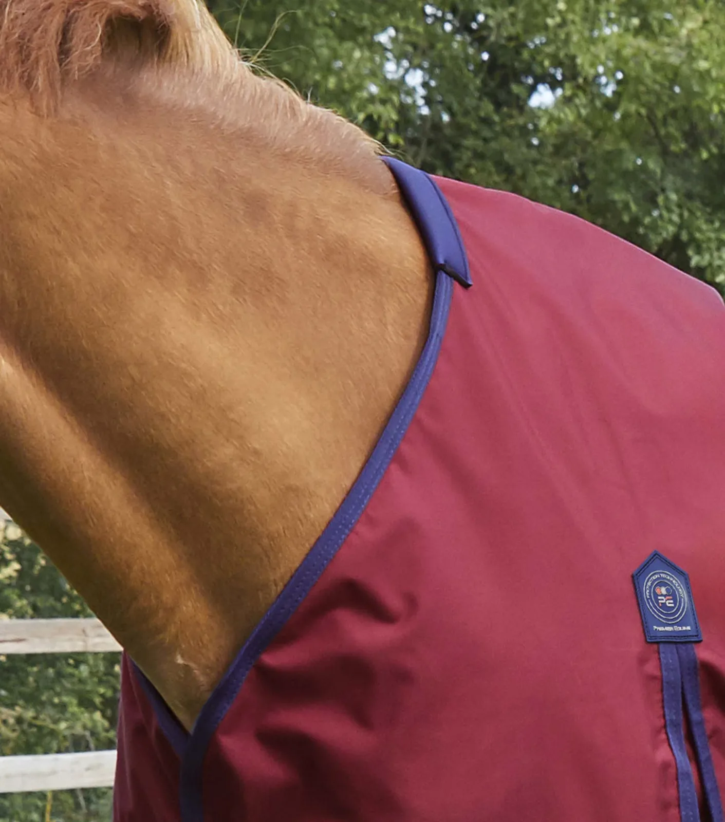 Buster Zero Original Turnout Rug Burgundy - Image 2