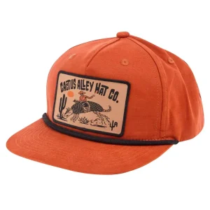 Cactus Alley Hat Co Buckin Dillo Orange/Black Cap