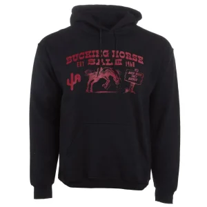 Cactus Alley Hat Co Bucking Horse Black Hoodie