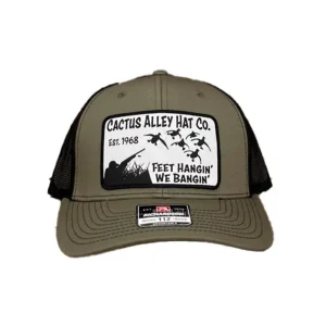 Cactus Alley Hat Co Feet Hangin Loden Black Cap