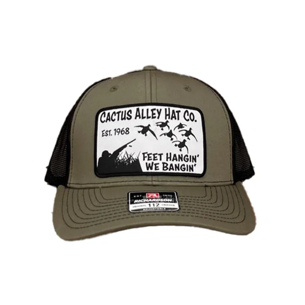 Cactus Alley Hat Co Feet Hangin Loden Black Cap