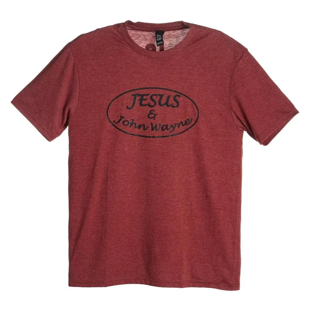 Cactus Alley Hat Co Jesus/John Wayne Russet Short Sleeve Tee