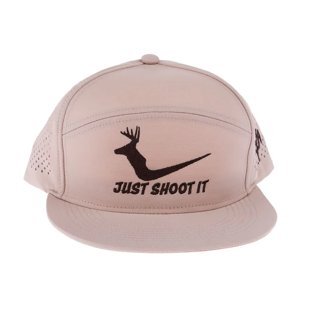 Cactus Alley Hat Co Just Shoot It White Tail Khaki Cap - Image 2