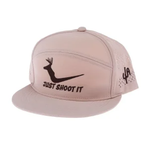Cactus Alley Hat Co Just Shoot It White Tail Khaki Cap