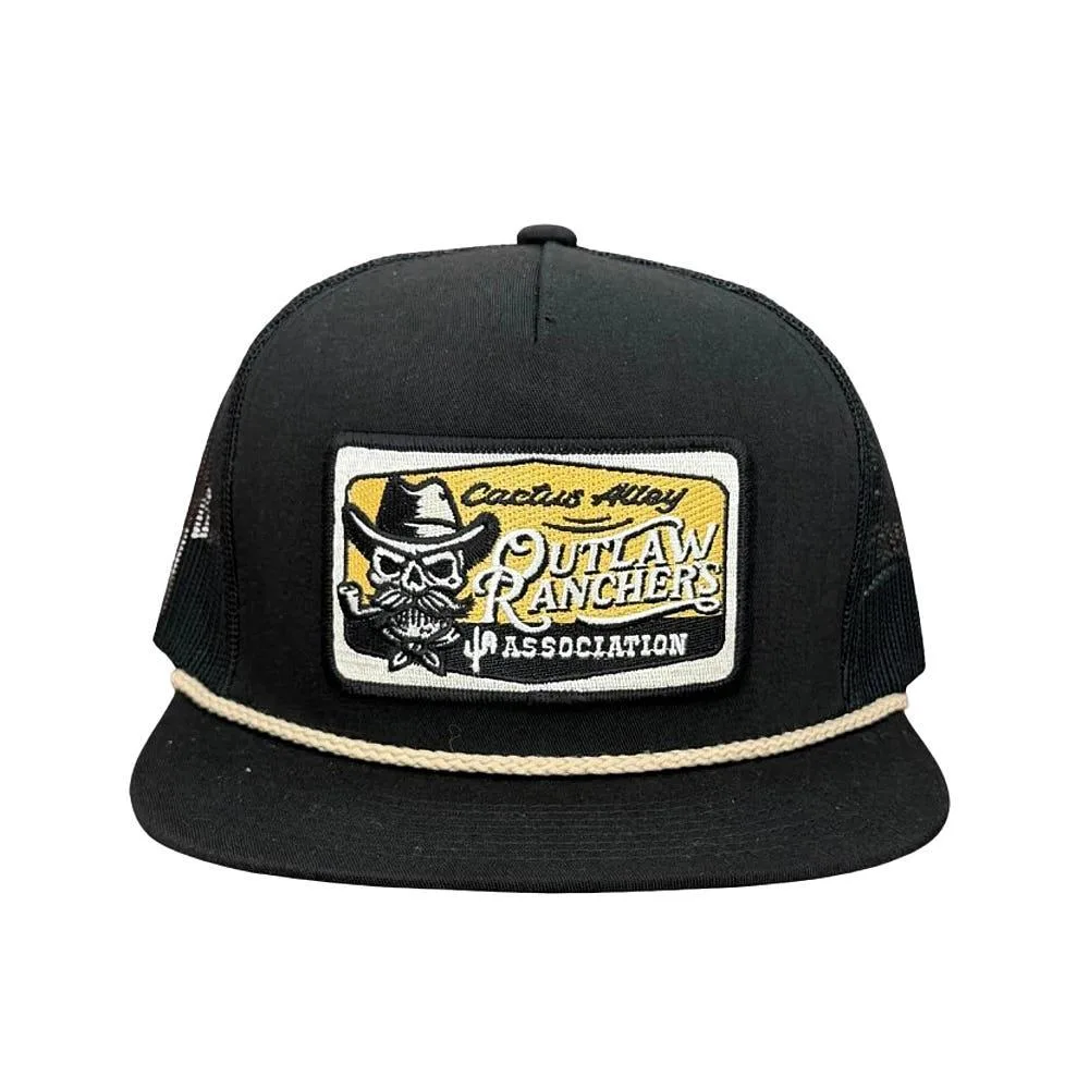 Cactus Alley Hat Co Outlaw Ranchers Black Cap