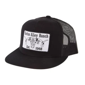 Cactus Alley Hat Co The Big Curl Black Cap