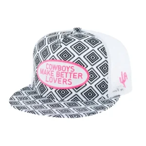 Cactus Alley Hat Co Womens PW Better Lovers Black/White Cap