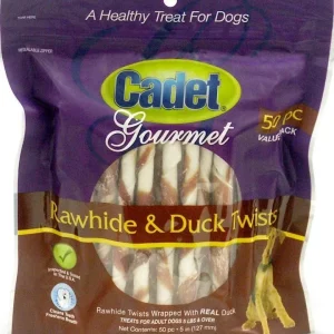 Cadet Gourmet Rawhide Duck Twist Sticks-50 Pk