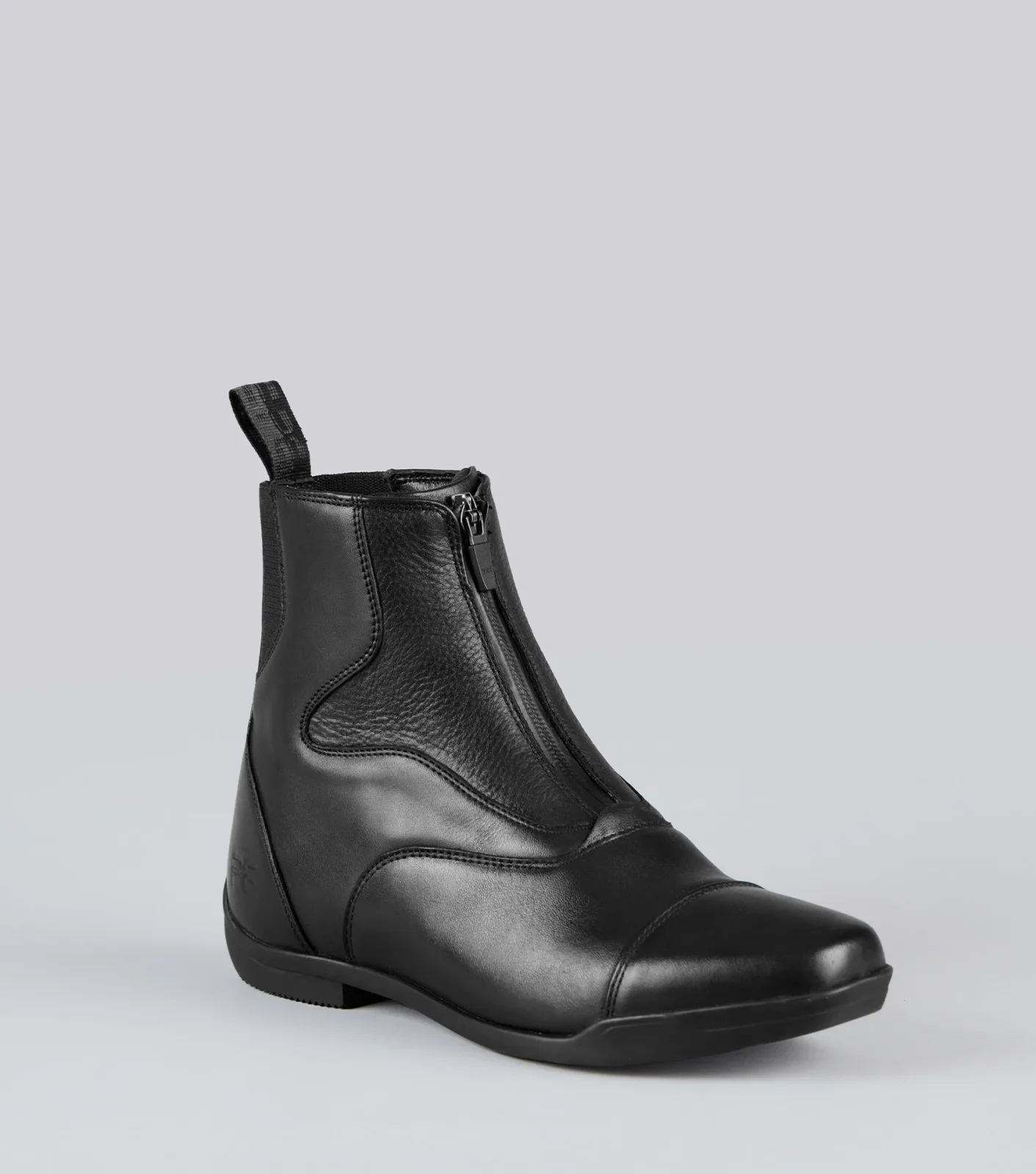 Calceus Leather Paddock Boots Black