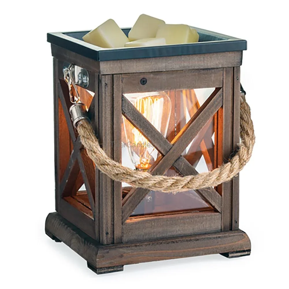 Candle Warmers Etc. Vintage Style Walnut Rope Warmer