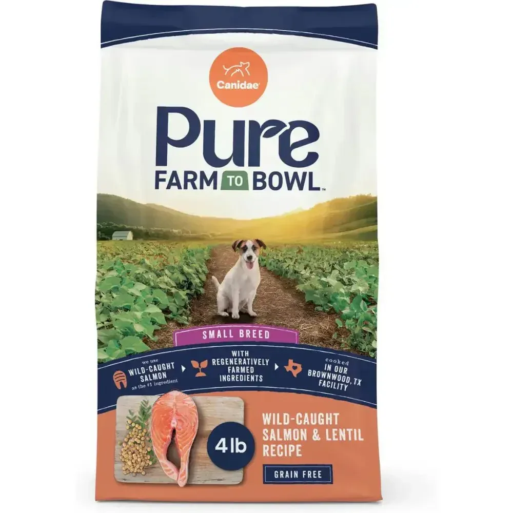 CANIDAE PURE Farm to Bowl Small Breed Salmon Dry Dog Food