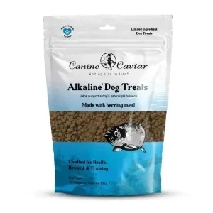Canine Caviar Alkaline Herring Dog Treats for Healthy Digestion 9 oz