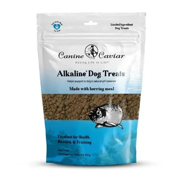 Canine Caviar Alkaline Herring Dog Treats for Healthy Digestion 9 oz