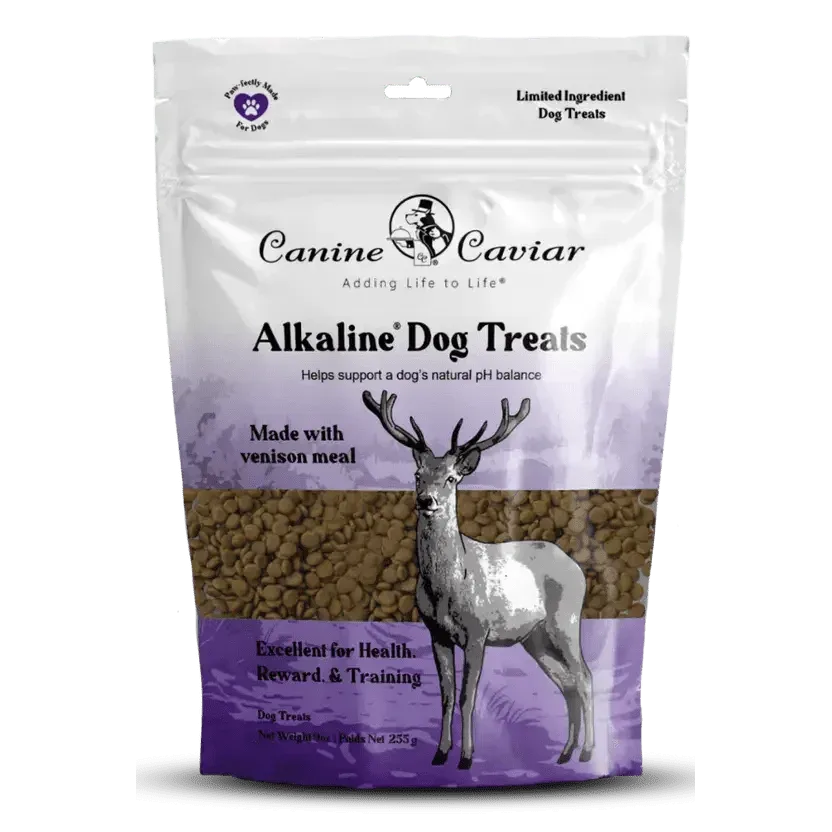 Canine Caviar Alkaline Venison Dog Treats - Healthy Reward 9 oz