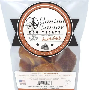 Canine Caviar Dried Sweet Potatoes Dehydrated Dog Treats - 12 oz
