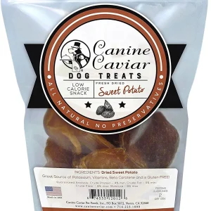 Canine Caviar Dried Sweet Potatoes Dehydrated Dog Treats - 6 oz