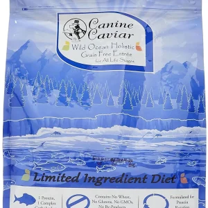 Canine Caviar Wild Ocean Grain-Free All Life Stages Herring & Quinoa Dry Dog Food - 4.4 lb Bag