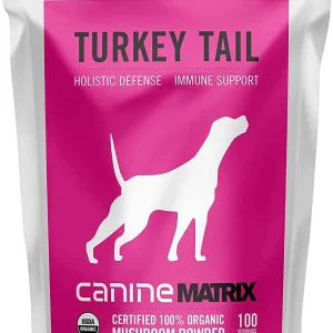 Canine Matrix 100gram (4oz) Turkey Tail Organic Mushroom Dog Supplements - 4 oz