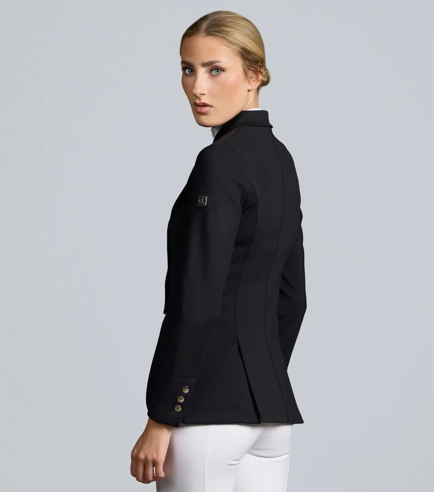 Capriole Ladies Short Tail Dressage Jacket Black - Image 2