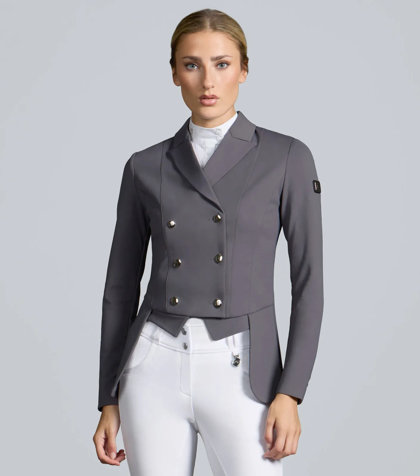 Capriole Ladies Short Tail Dressage Jacket Grey