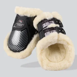 Carbon Pro Techno Wool Fetlock Boots Black