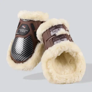 Carbon Pro Techno Wool Fetlock Boots Brown
