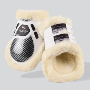 Carbon Pro Techno Wool Fetlock Boots White