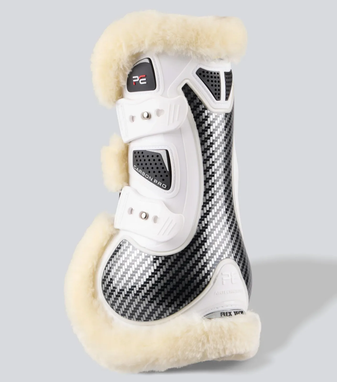 Carbon Pro Techno Wool Tendon Boots White
