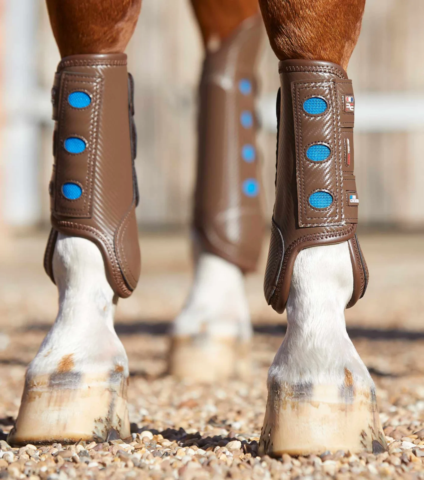 Carbon Tech Air Cooled Eventing Boots Brown Front - Image 2
