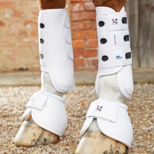 Carbon Tech Air Cooled Eventing Boots White Front
