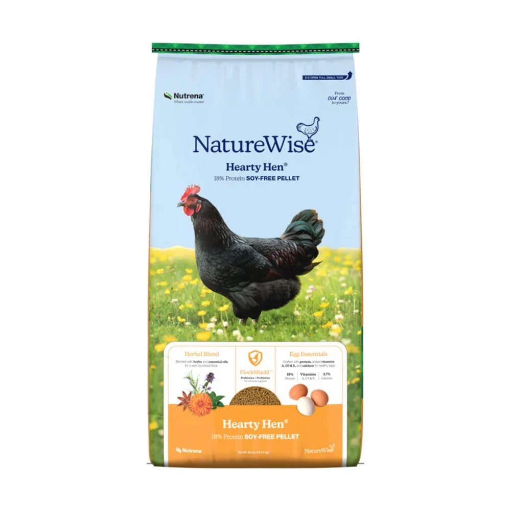 Cargill Animal Nutrition NatureWise Hearty Hen 18% Protein Soy-Free Pellet