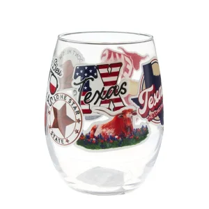 Carson Gifts Texas Wine Glass