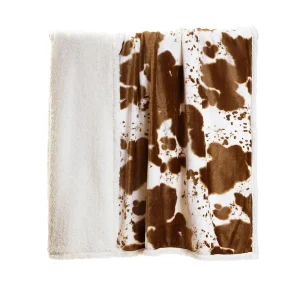 Carstens Hair on Hide Plush Sherpa Throw