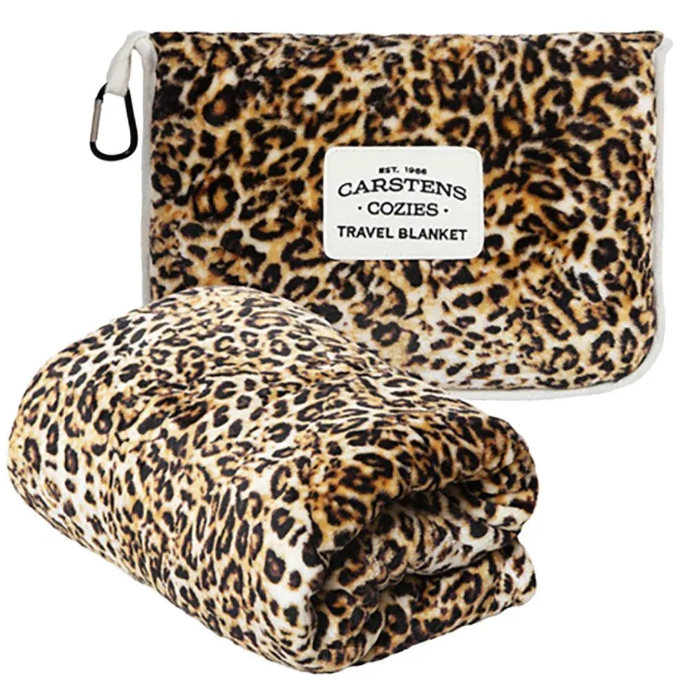 Carstens Leopard Travel Blanket 50x60