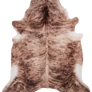 Carstens Small Faux Cowhide Medium Brindle Accent Rug