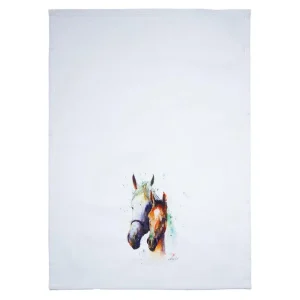 Carstens Two Horses Tea Towel