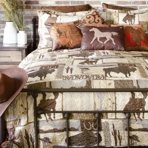 Carstens Wrangler Vintage Cowboy Quilt King Set