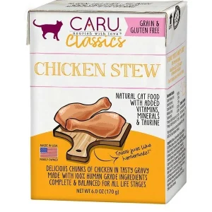 Caru Cat Chicken Stew Wet Cat Food - 6 oz - Case of 12