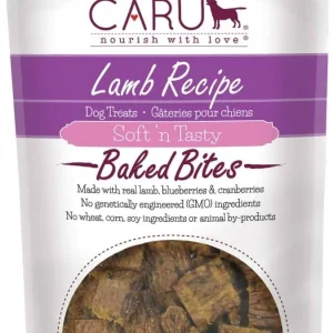 Caru Natural Lamb Recipe Bites Soft and Chewy Dog Treats - 4 oz