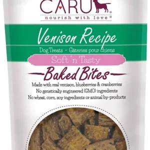 Caru Natural Venison Recipe Bites Soft and Chewy Dog Treats - 4 oz