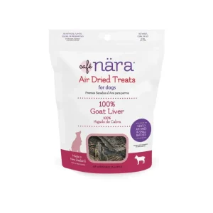Caru Pet Food Air Dried Goat Liver Dog Treats - 100% Natural Snack 3.5 oz