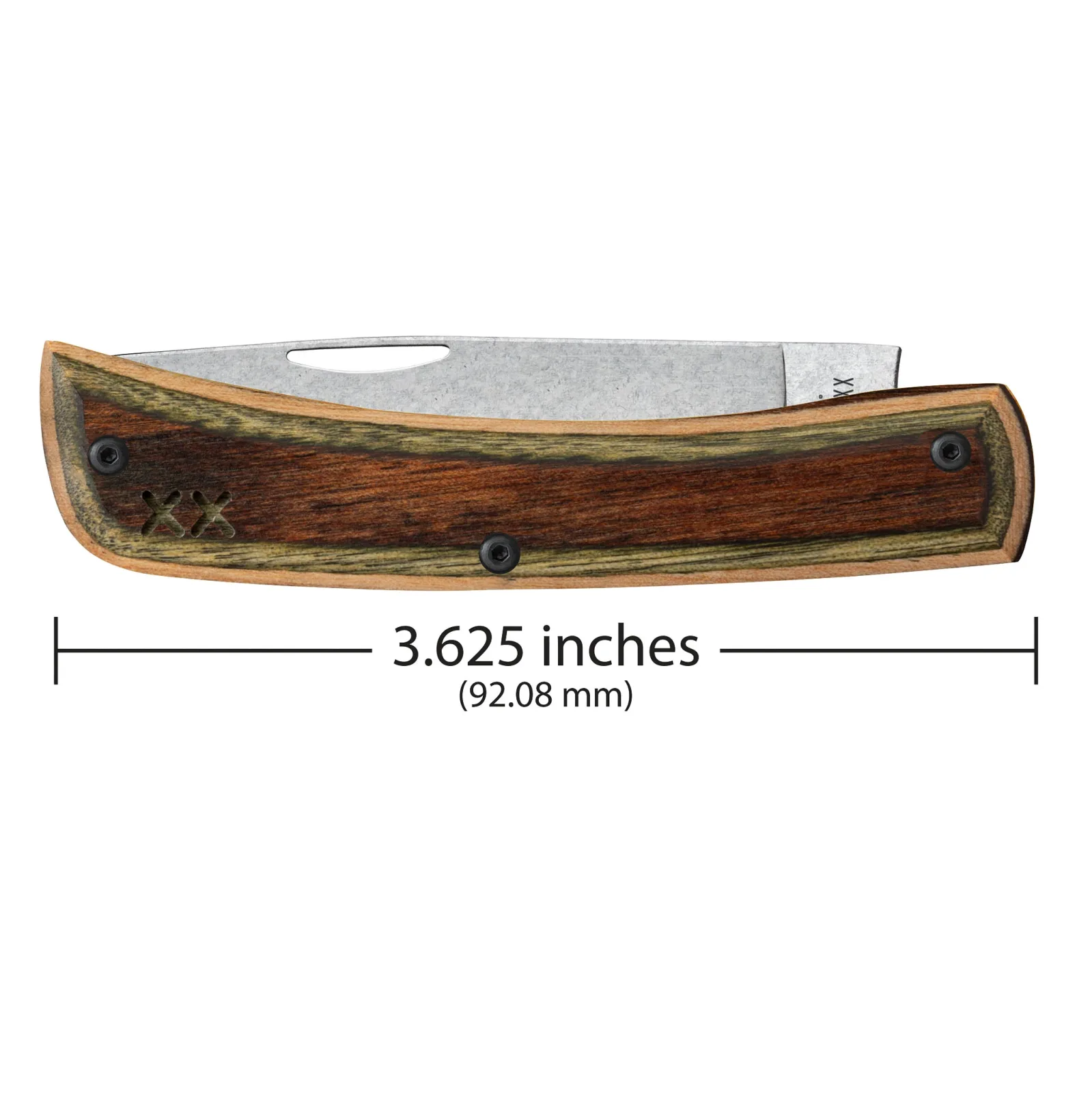 Case Knives Crossroads Brown Green Laminate Wood Sod Buster Jr Knife - Image 2