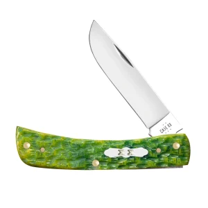 Case Knives Peach Seed Jig Green Apple Bone Sod Buster Jr Knife