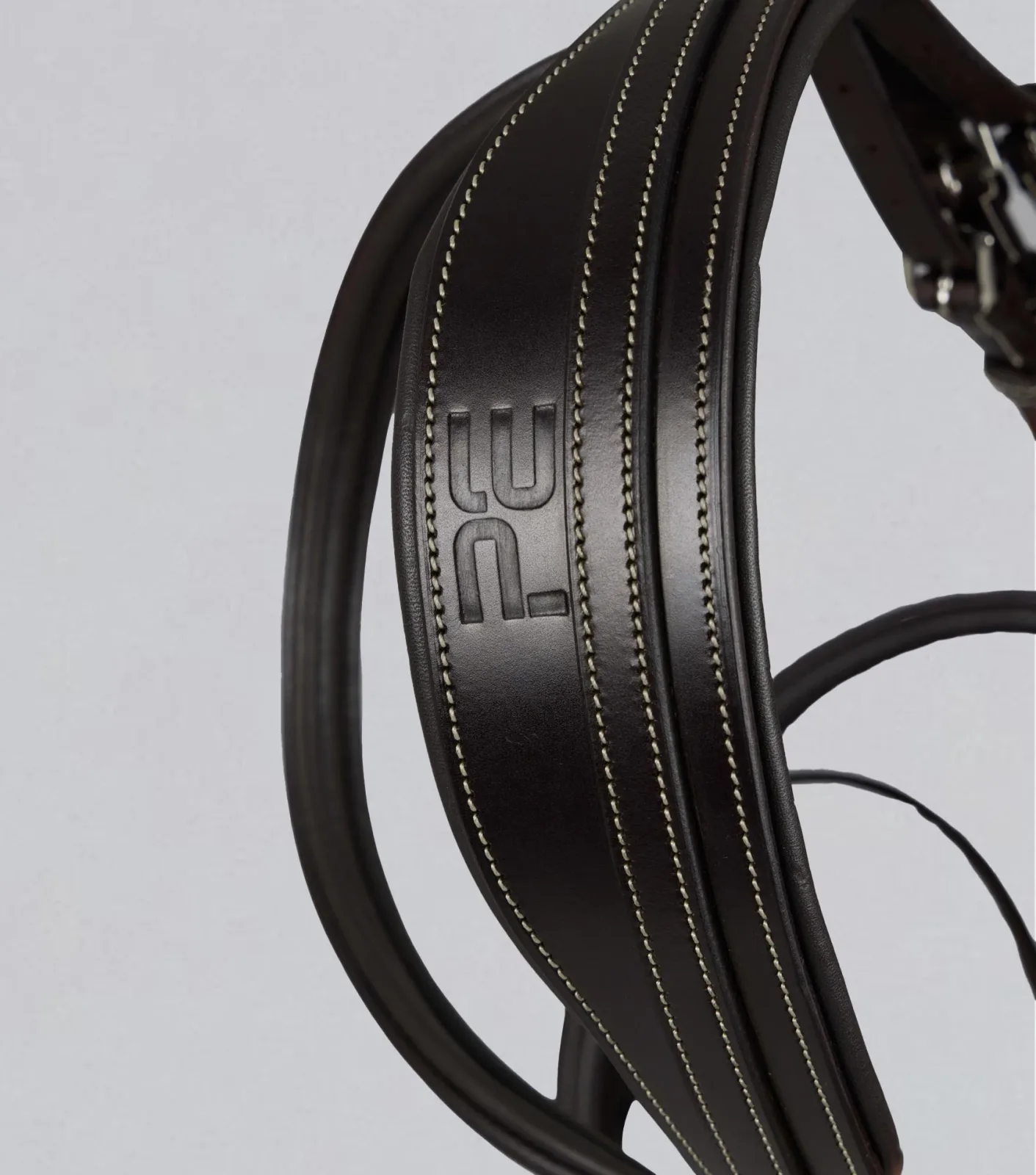 Cassano Anatomical Snaffle Bridle with Flash Brown - Image 2