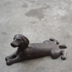 CAST IRON DOG DOOR STOP