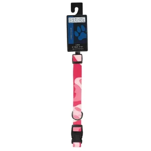 Casual Canine Camo Collar 14-20In Pink