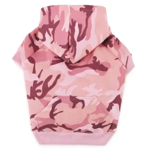 Casual Canine Camo Hoodie XS Pink
