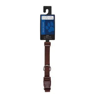 Casual Canine Dog Collar 10-16In Brown