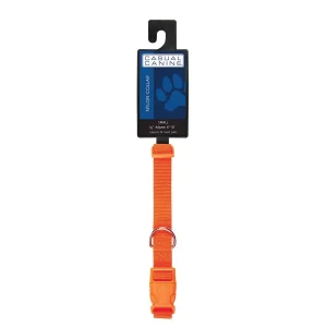 Casual Canine Dog Collar 6-10In Orange